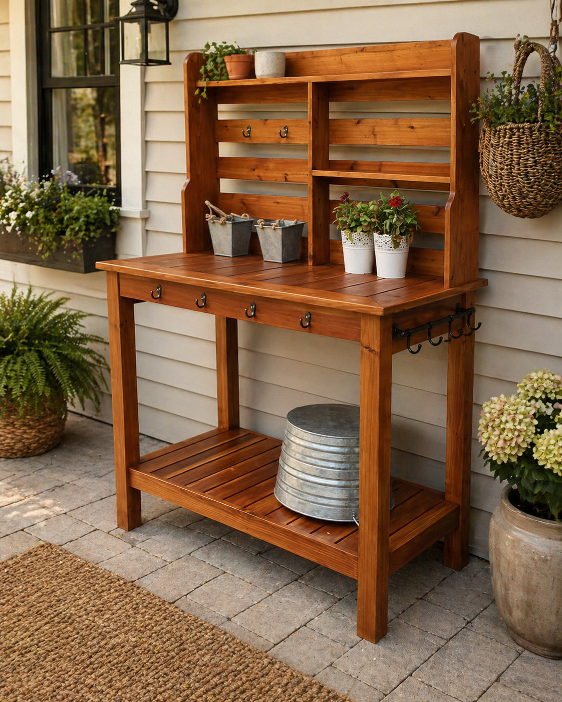 Cedar Outdoor Hutch