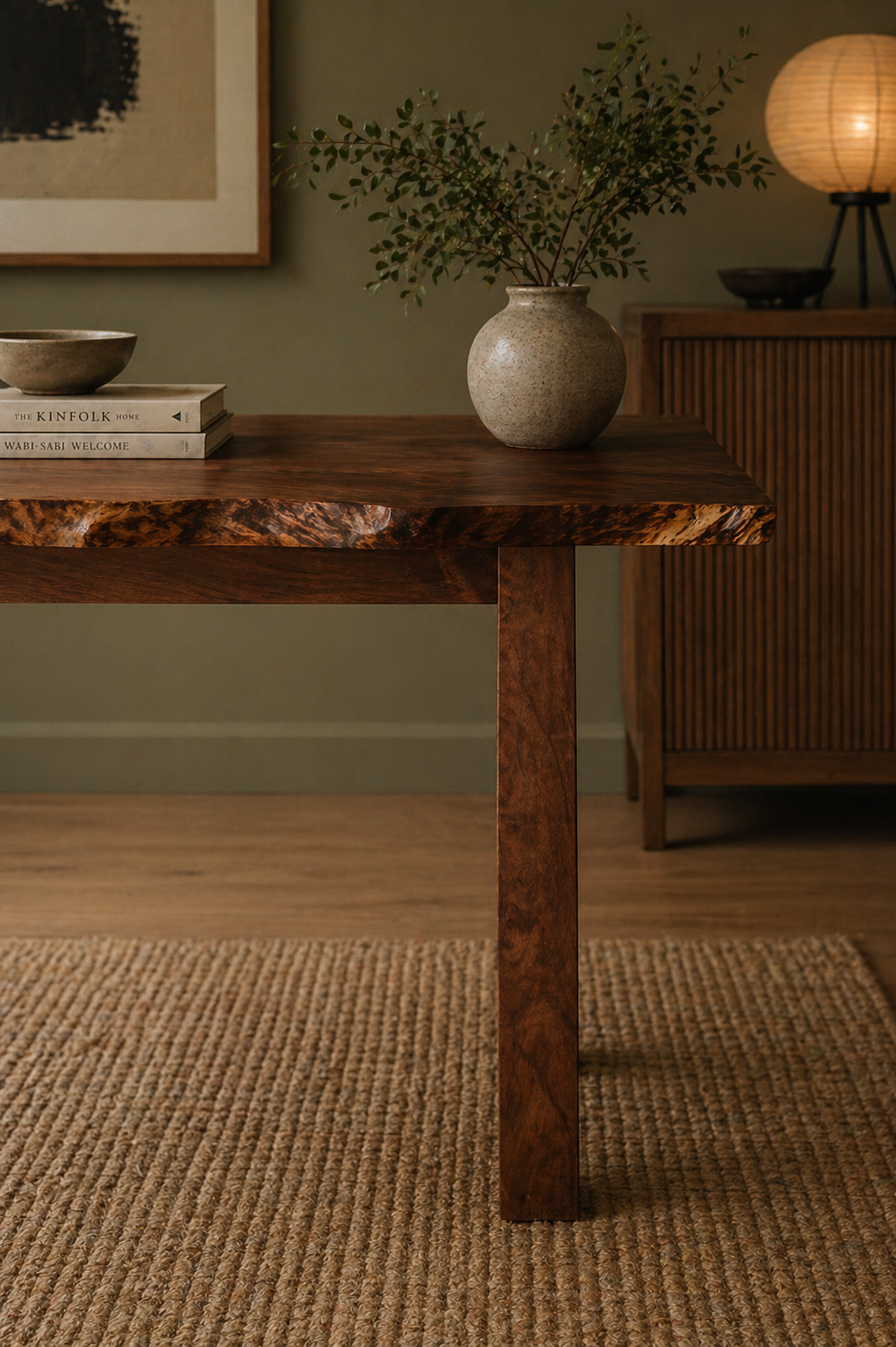 Black Walnut Live Edge Table Leg