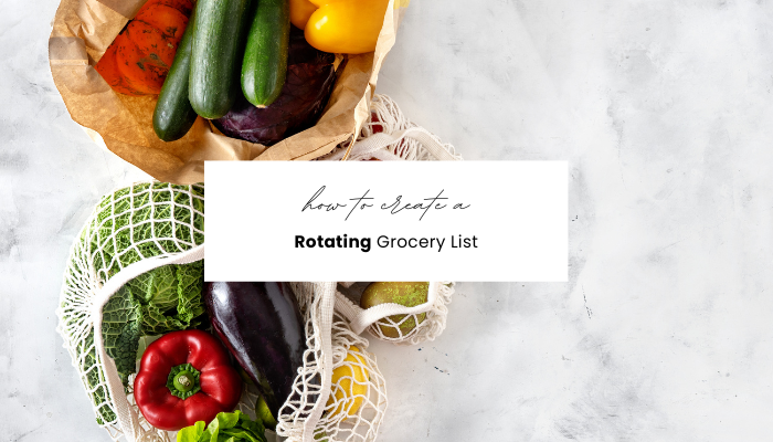 How to Create a Rotating Grocery List