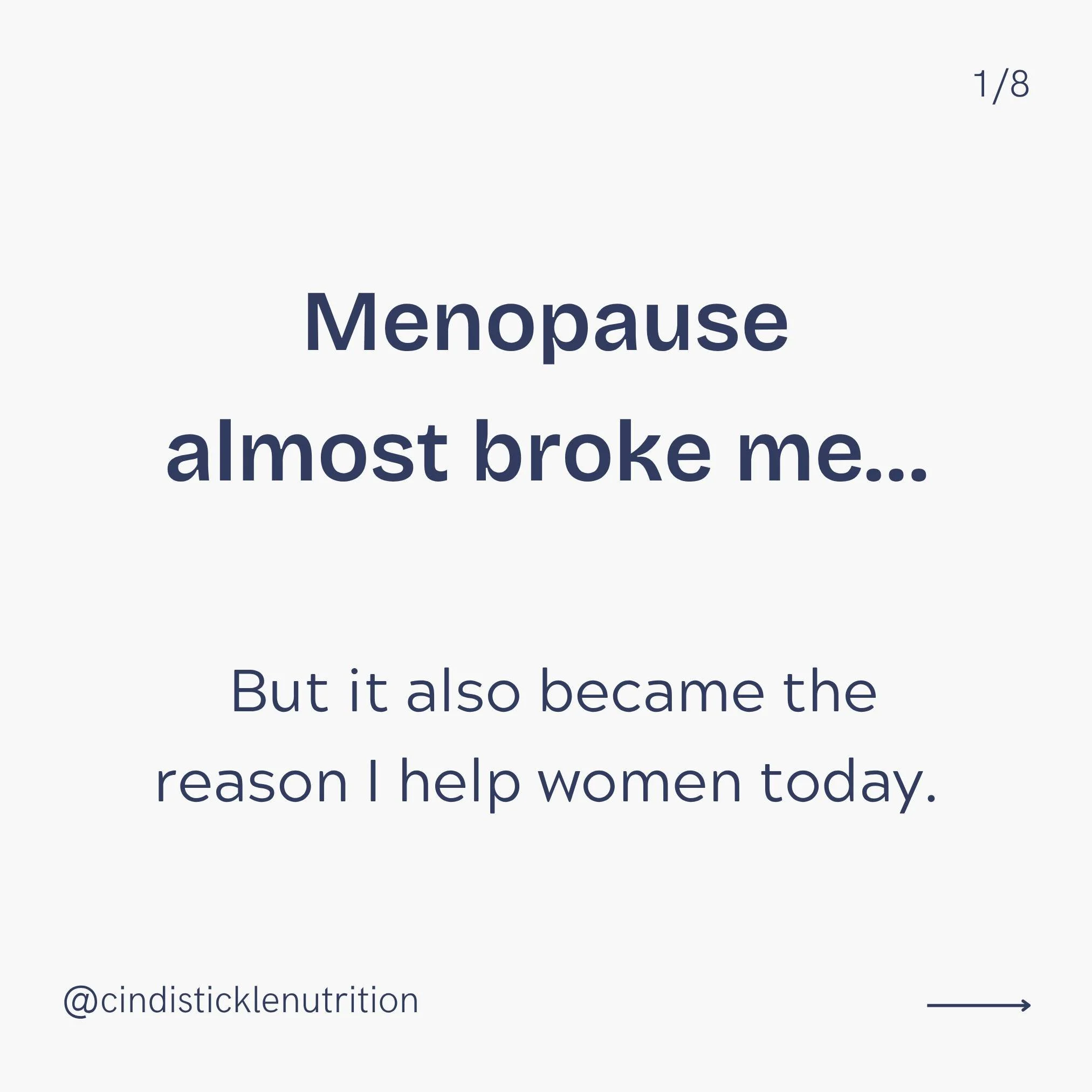 I&rsquo;ll be honest&hellip; menopause almost broke me.

In my 40s, I did everything &ldquo;right.&rdquo; I cut calories. Spent longer sessions on the treadmill. Pushed through HIIT workouts. Rode my bike harder.

Instead of results, I got exhaustion