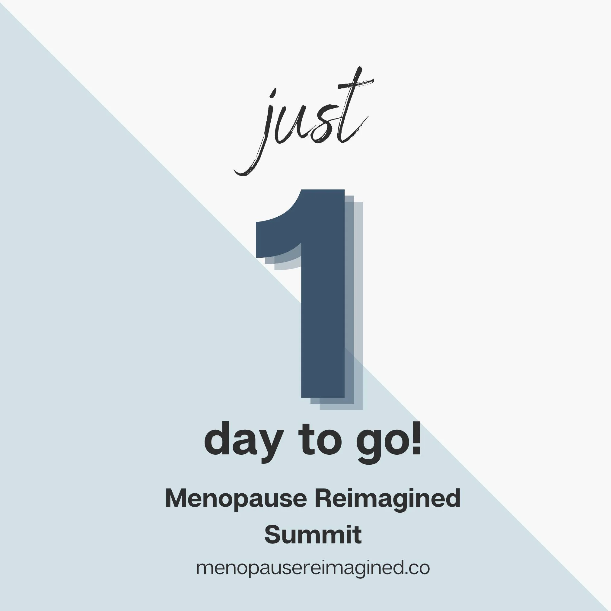 🚨 Only 1 day left until the Menopause Reimagined Summit begins!

10 experts. 5 days. Real, root-cause relief for the symptoms no one warned you about.

🎟 Grab your free spot now &rarr; menopausereimagined.co