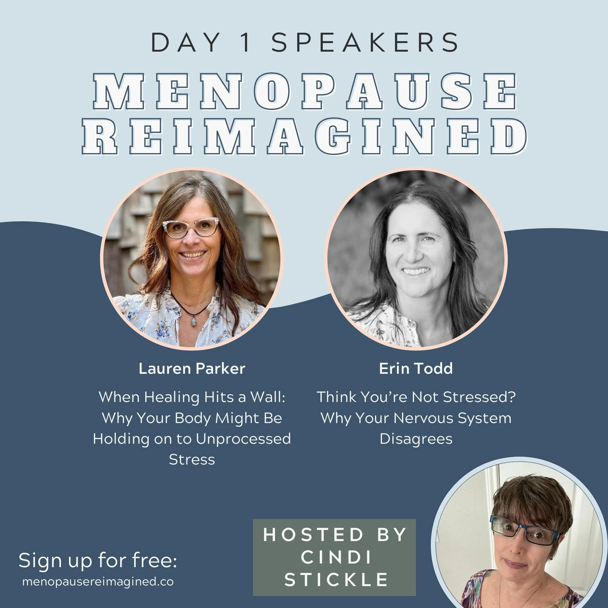 The summit is live! 🎉

Kicking off Day 1 of the Menopause Reimagined Summit with two powerful conversations about stress, healing, and the nervous system.

💬 Lauren Parker &mdash; When Healing Hits a Wall: Why Your Body Might Be Holding on to Unpro