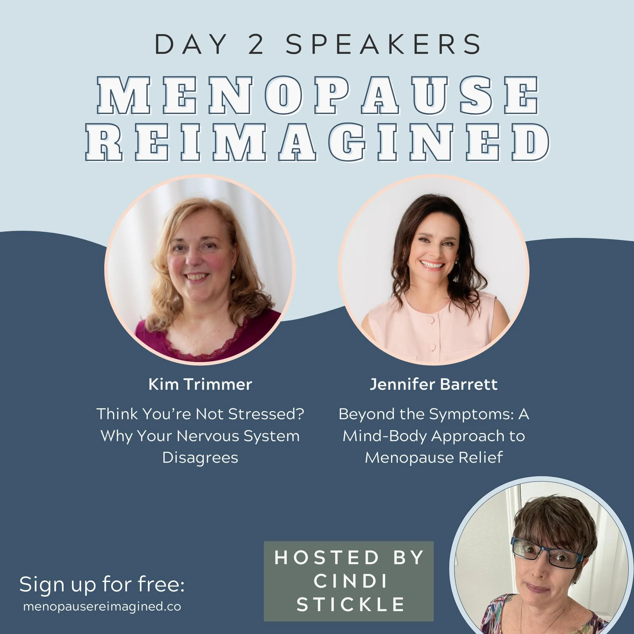 Day 2 of the Menopause Reimagined Summit is all about the mind-body connection &mdash; and what happens when we stop trying to &ldquo;push through&rdquo; stress.

🧘&zwj;♀️ Kim Trimmer &mdash; Think You&rsquo;re Not Stressed? Why Your Nervous System 