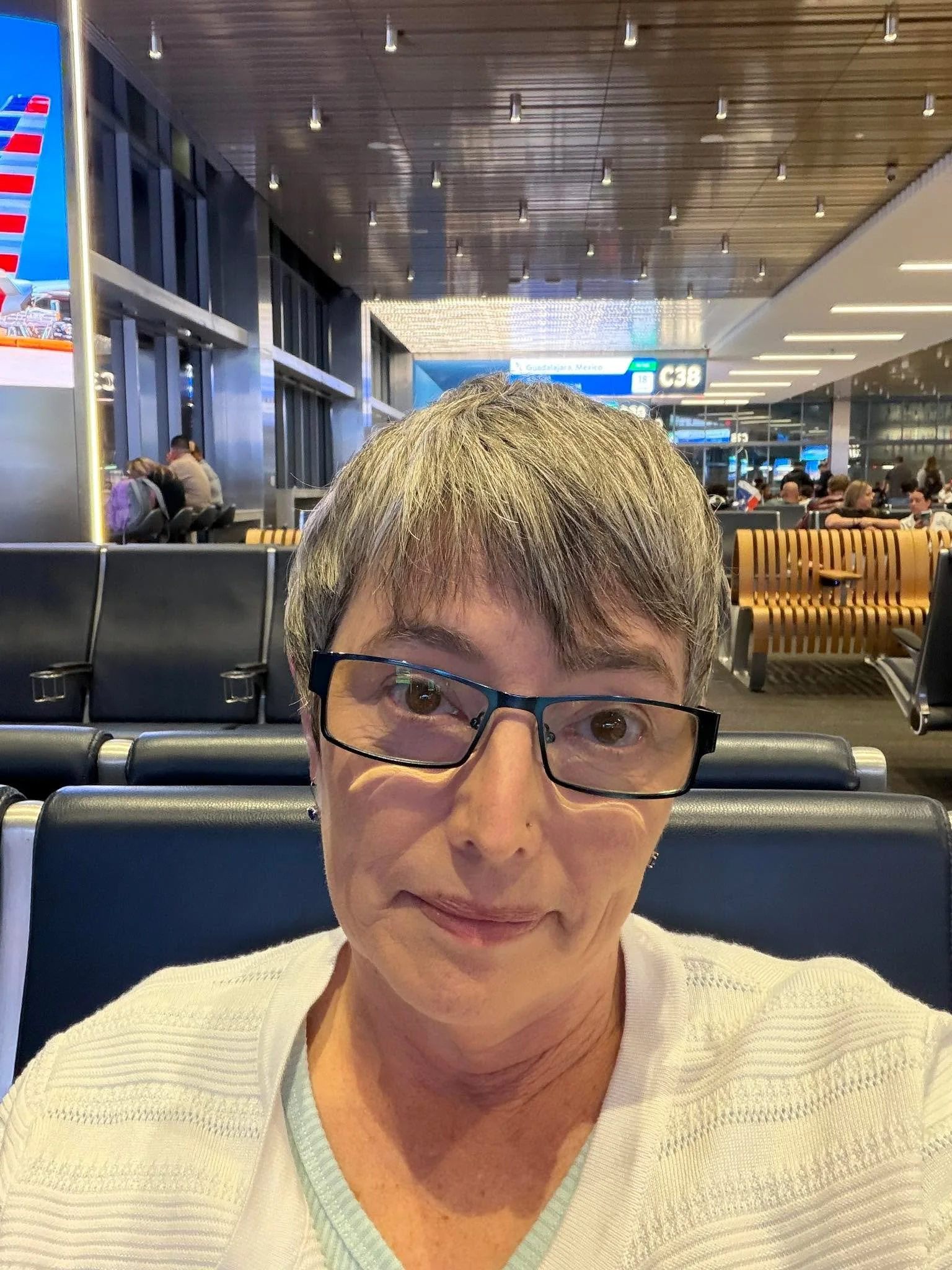 Heading to NYC!! Yes, I&rsquo;m tired. Got here 3 hours early in case of delays (stupid shutdown). Ready for some cooler weather 🍂🍁