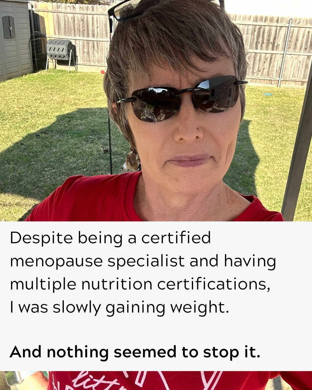 I didn&rsquo;t pivot to menopause coaching because it was trendy.

I pivoted because I lived the consequences of waiting too long - and I refuse to let that happen to other women.

For years, I had mild perimenopause symptoms. A little weight creep. 