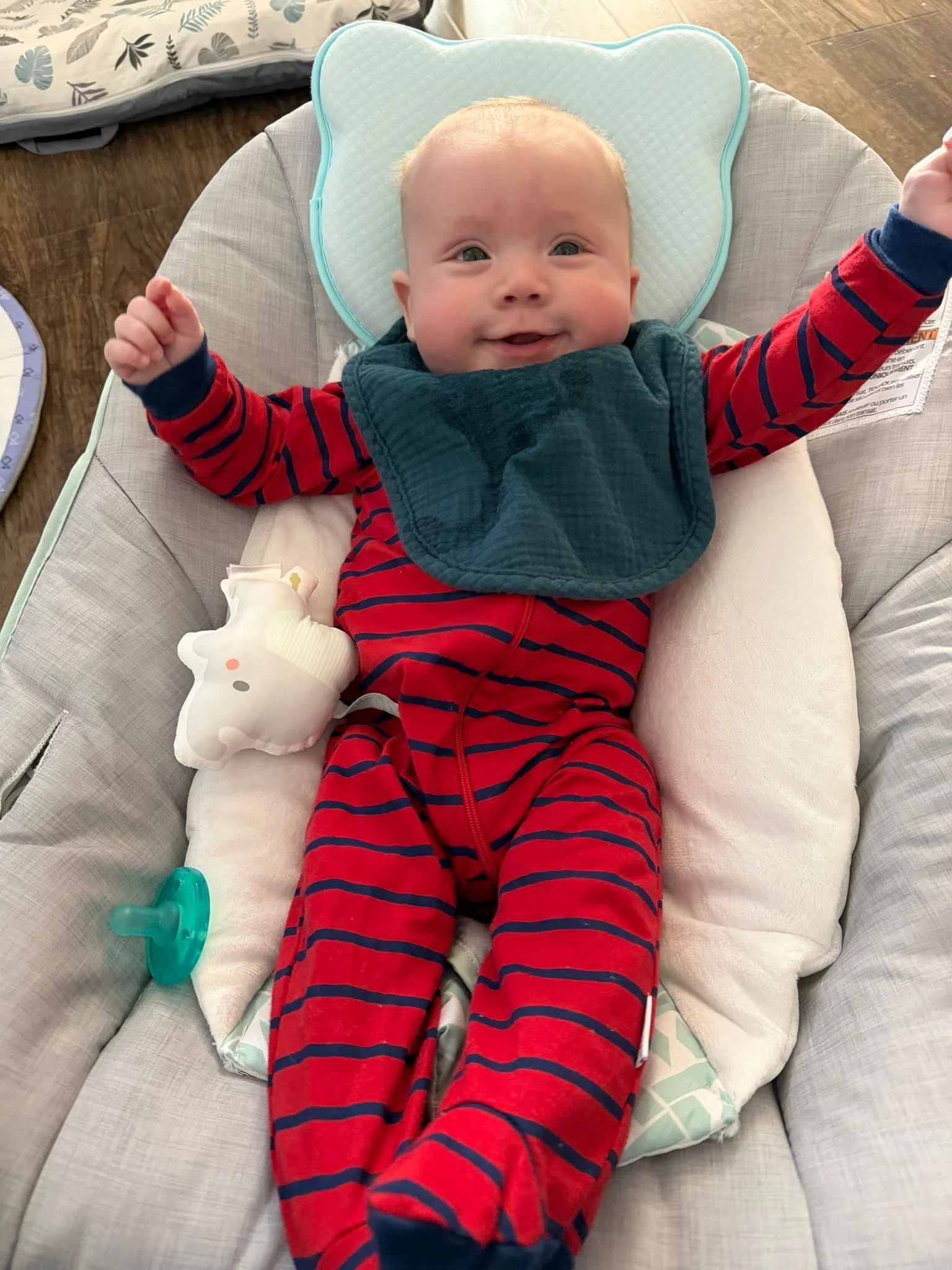 Mommy went back to work, so Benny stayed with me all day. Yes, we had an outfit change! I&rsquo;m pooped 😜 Time to rest up before he&rsquo;s back on Wednesday.