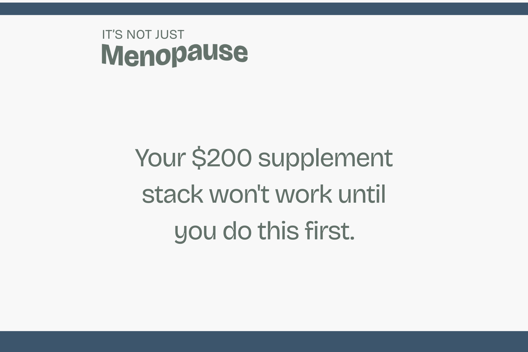 Ep. 120 | Why Your Body Fights Every Perimenopause 'Fix' You Try