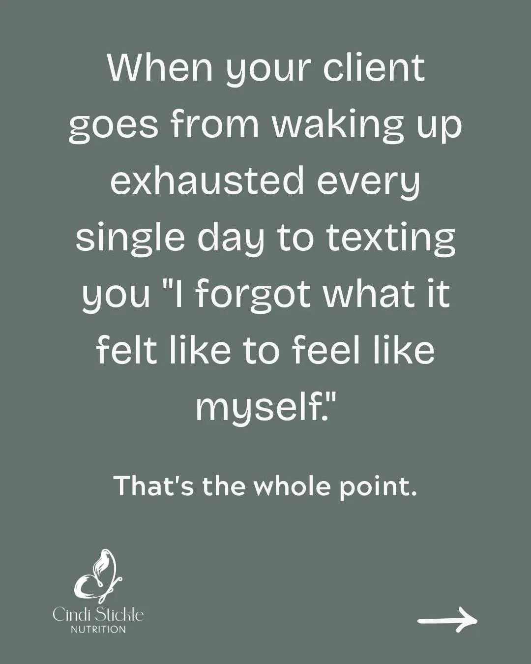 She didn't need a harder plan. She needed the right foundation.

That text she sent me - "I forgot what it felt like to feel like myself" - is why I do this work. Not the perfect labs. Not the number on the scale. That moment when she recog