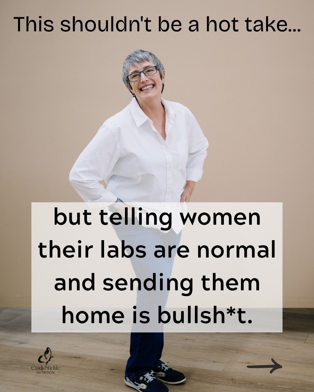 "Your labs are normal" is not the same as "you're fine."

I've heard this story from hundreds of women. They walk into an appointment feeling awful, and they walk out feeling dismissed. Told it's aging. Told to eat less. Told to m