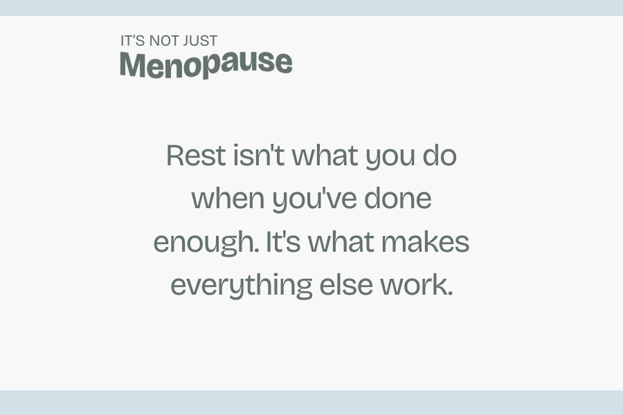 Ep. 137 | Perimenopause Rest: Why You Can't Slow Down (And Why Your Body Is Paying the Price)