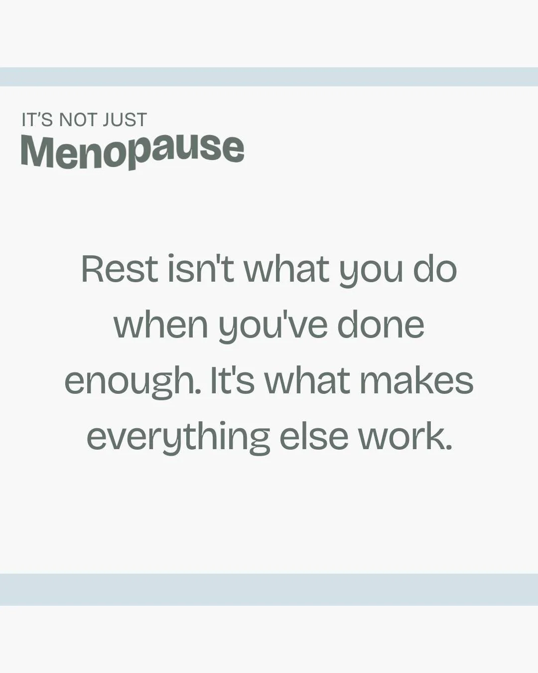 I used to think resting meant falling behind.

In perimenopause, I learned it meant falling apart - slowly - until I stopped treating rest like a reward and started treating it like a requirement.

This week on the podcast, I'm talking about why rest