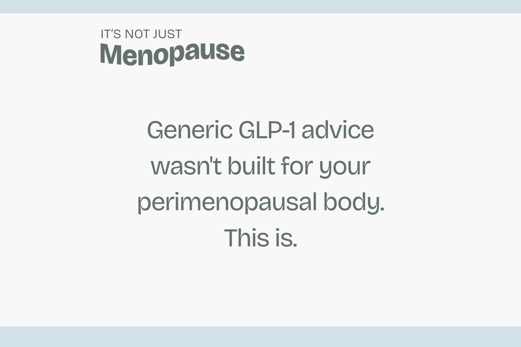 Ep. 142 | GLP-1 and Perimenopause: Why It Works Differently in a Midlife Body