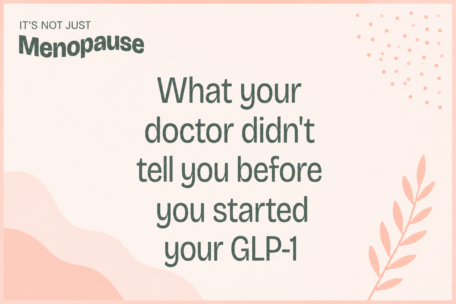 Ep. 150 GLP-1 Nutrition: What Your Doctor Didn't Tell You Before Starting a GLP-1 (FUEL Foundations of Nutrition)