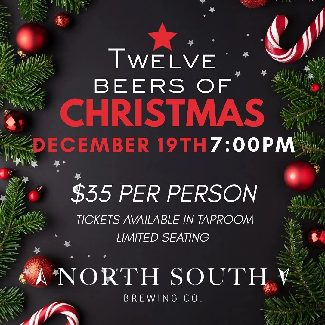 Join us in a special curated tasting with Owner/ Brewer, James Orlando. Take your taste buds on a journey of 12 different North South Brews with a description and conversation about each one! 

Tasting includes a guided tasting of 12- 5oz pours, ligh