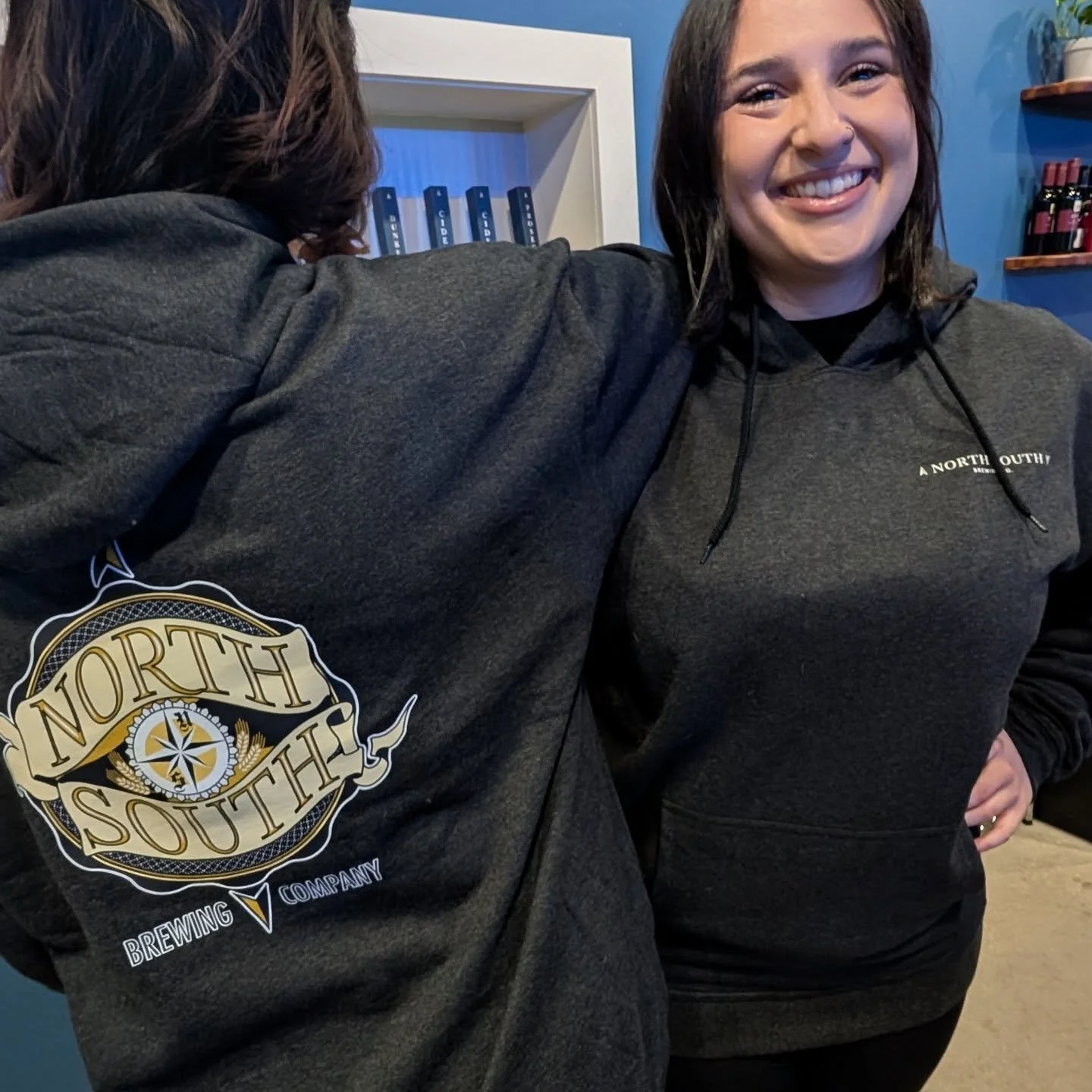 When you ask the staff to model our new hoodie... Available now!