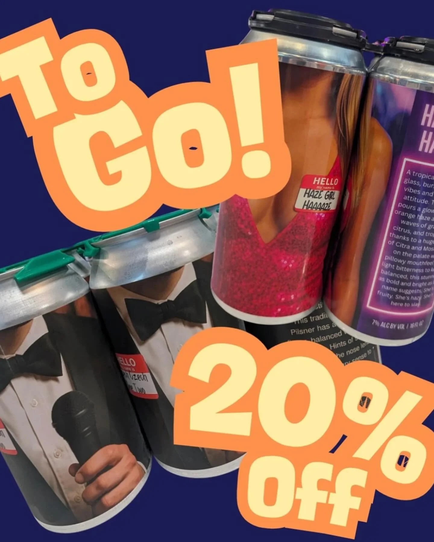 Beer to-go? Don&rsquo;t mind if we do! 😎 🍻 
Swing by North South and snag 20% off all cans to-go&hellip;happening every THURSDAY! Perfect for tailgates, house hangs, and last-minute plans!

#CommunityOnTap #FayettevilleNC #NCBreweryEvents #TaproomV