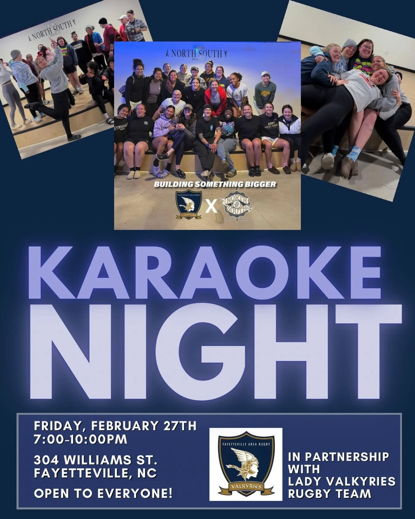 If you think they&rsquo;re loud on the field, wait till you hear them on the mic! 

@faywomensrugby are warming up and ready to tackle (see what we did there 😉) karaoke tonight at North South Brewery! 

Open to EVERYONE or just come for the shenanig