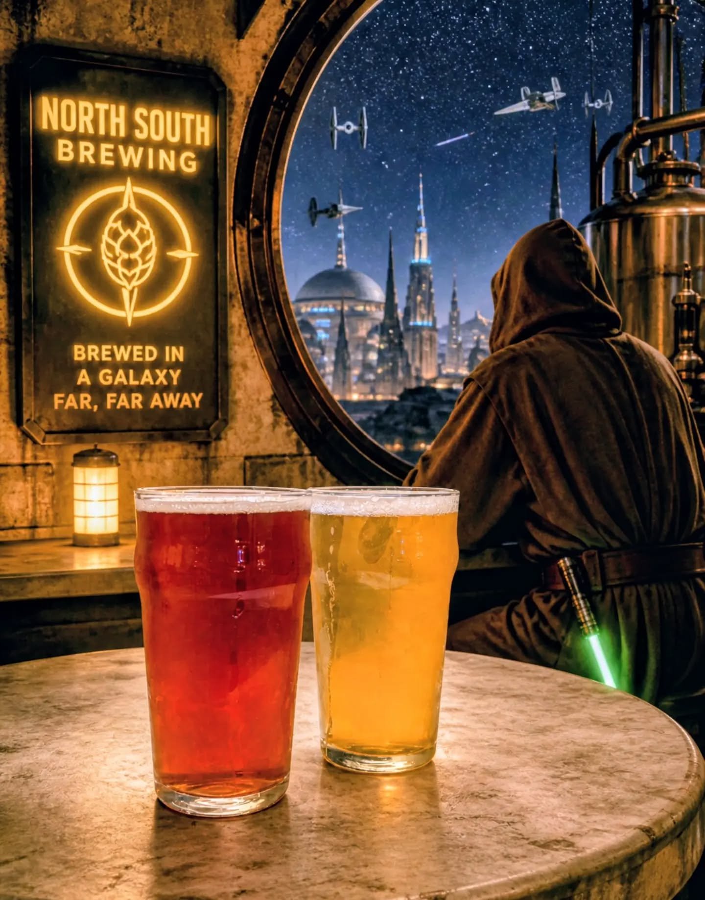 May the fourth be with you! 

We may not be Mos Eisley Cantina but I think there could be a North South satellite location somewhere near Tatooine! 🍻 ✨