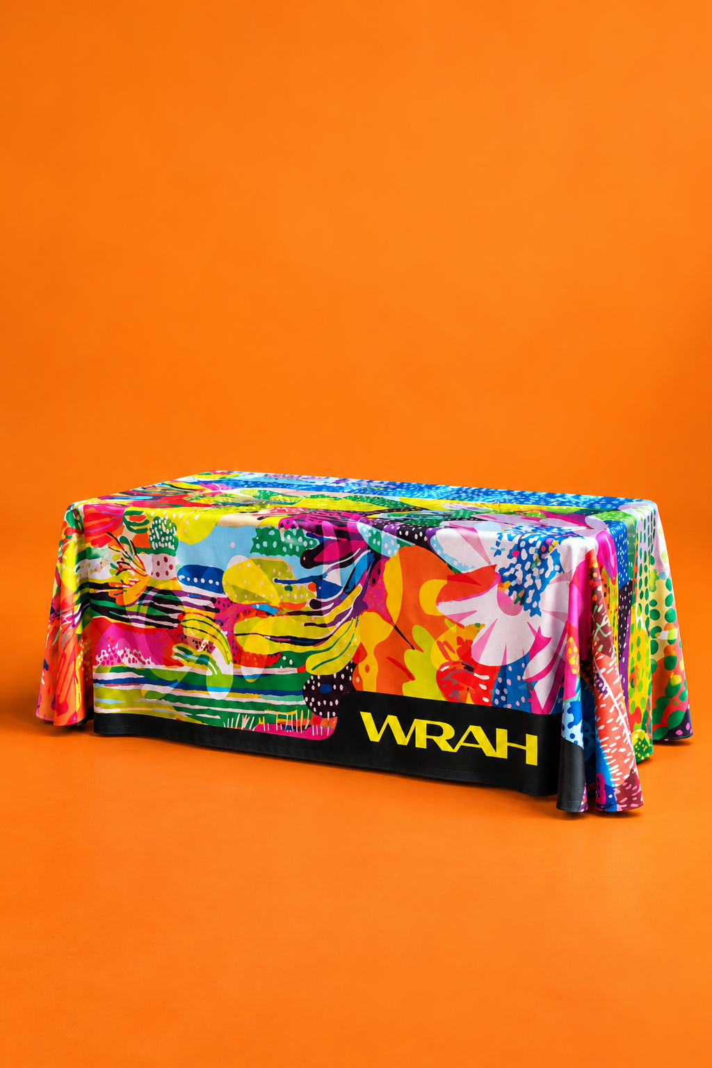 Vibrant WRAH Abstract Tablecloth Display.png