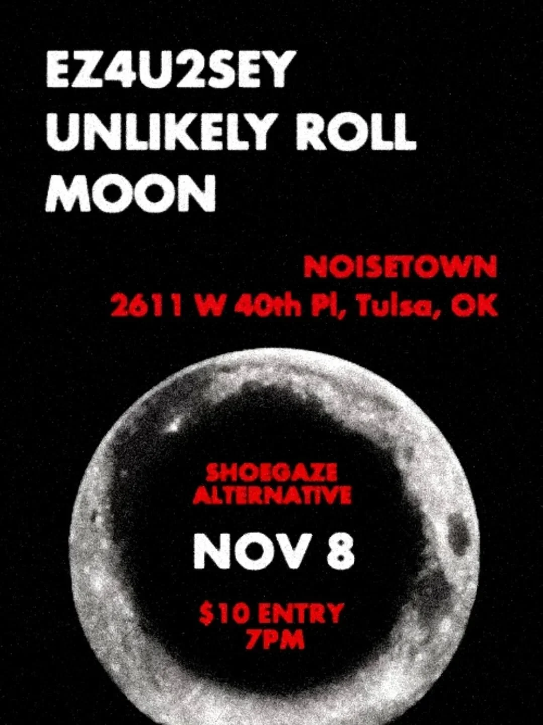 Live All Ages Music with EZ4U2SEY, Unlikely Roll, & Moon