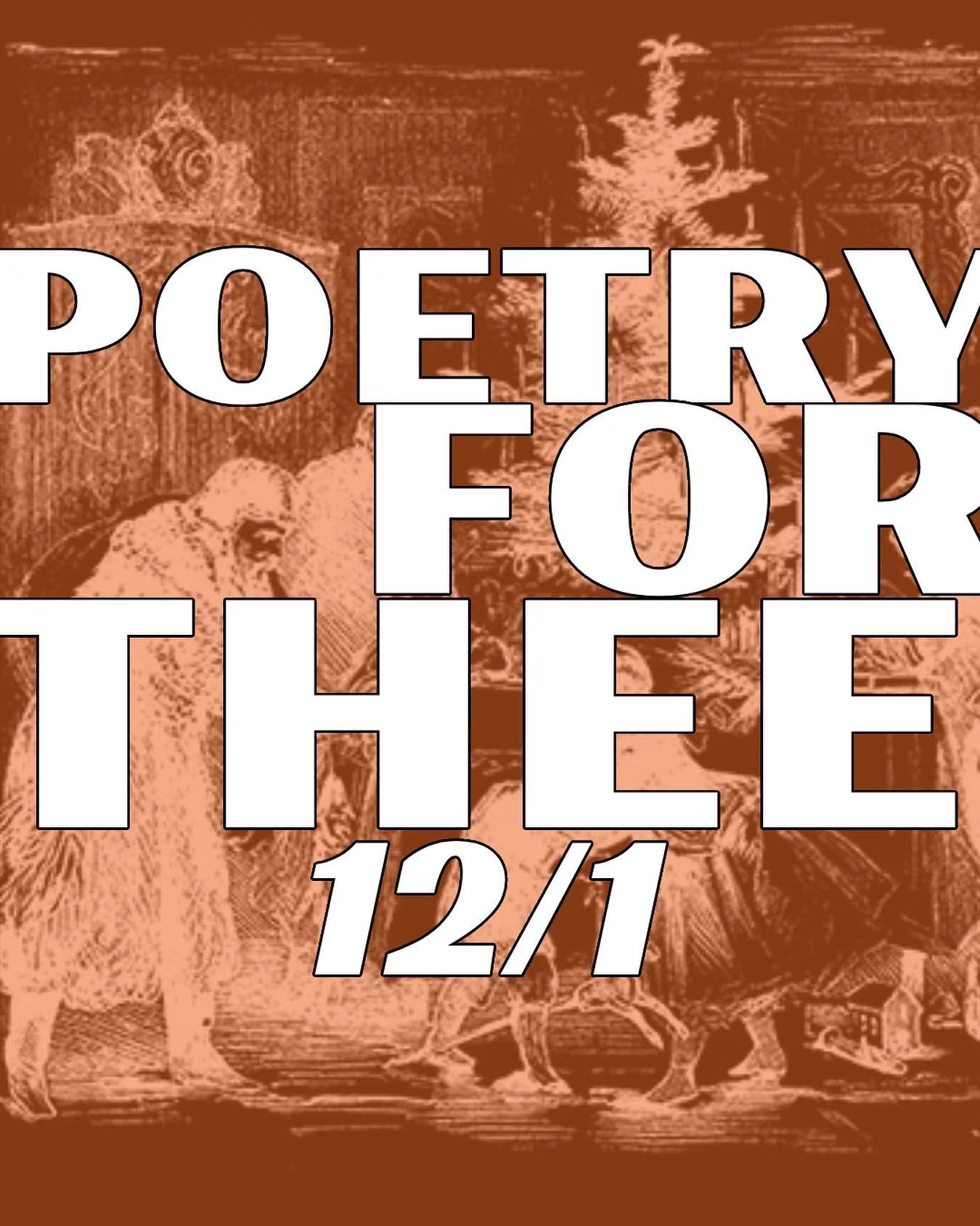 Monday December 1st
Poetry for Thee 
Our monthly poetry swap and open mic hosted by Alf
Sign ups 6:30pm Reading at 7pm
Free to attend and participate