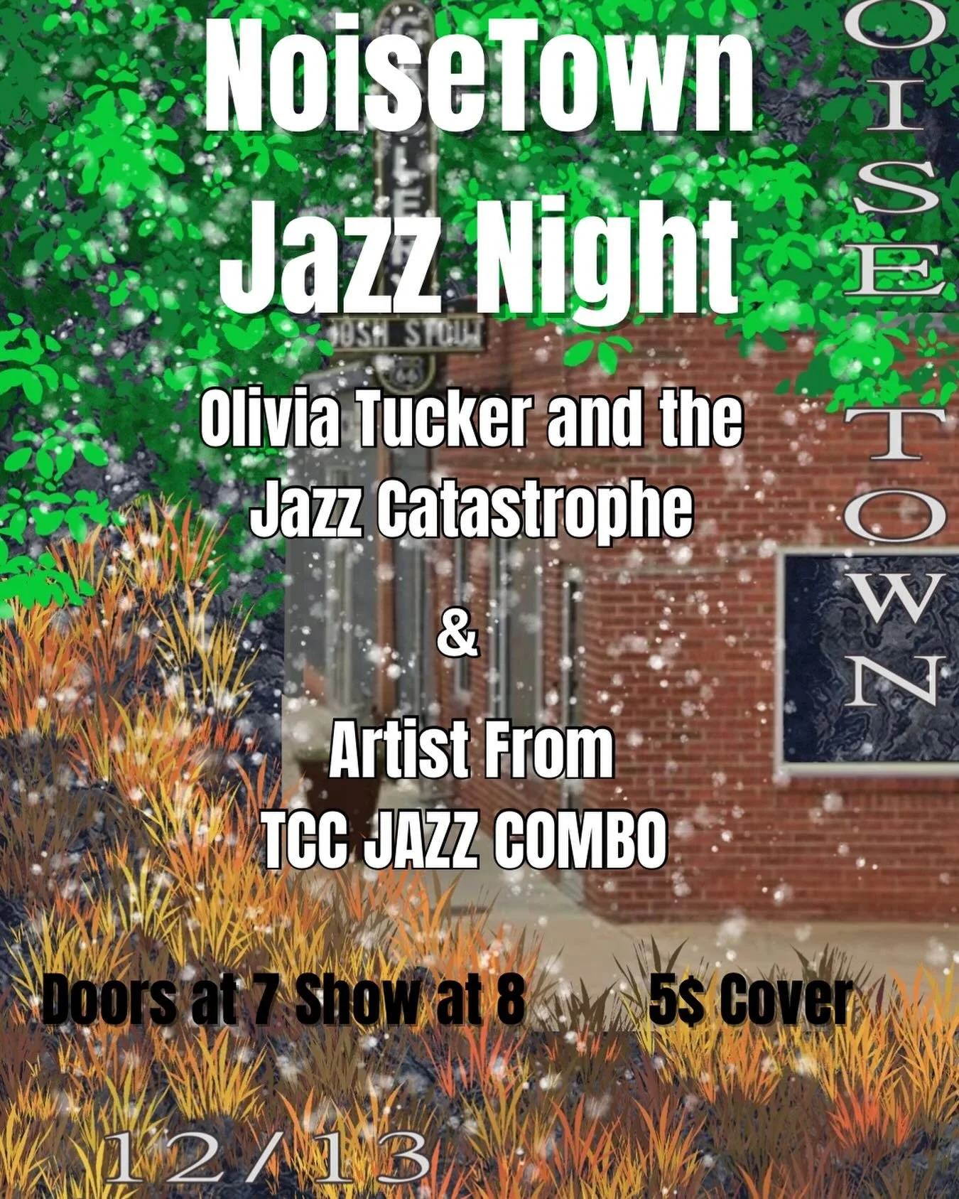 DECEMBER 13th - DOORS 7 SHOW 8 - $5 COVER Flyer by @koridabomb