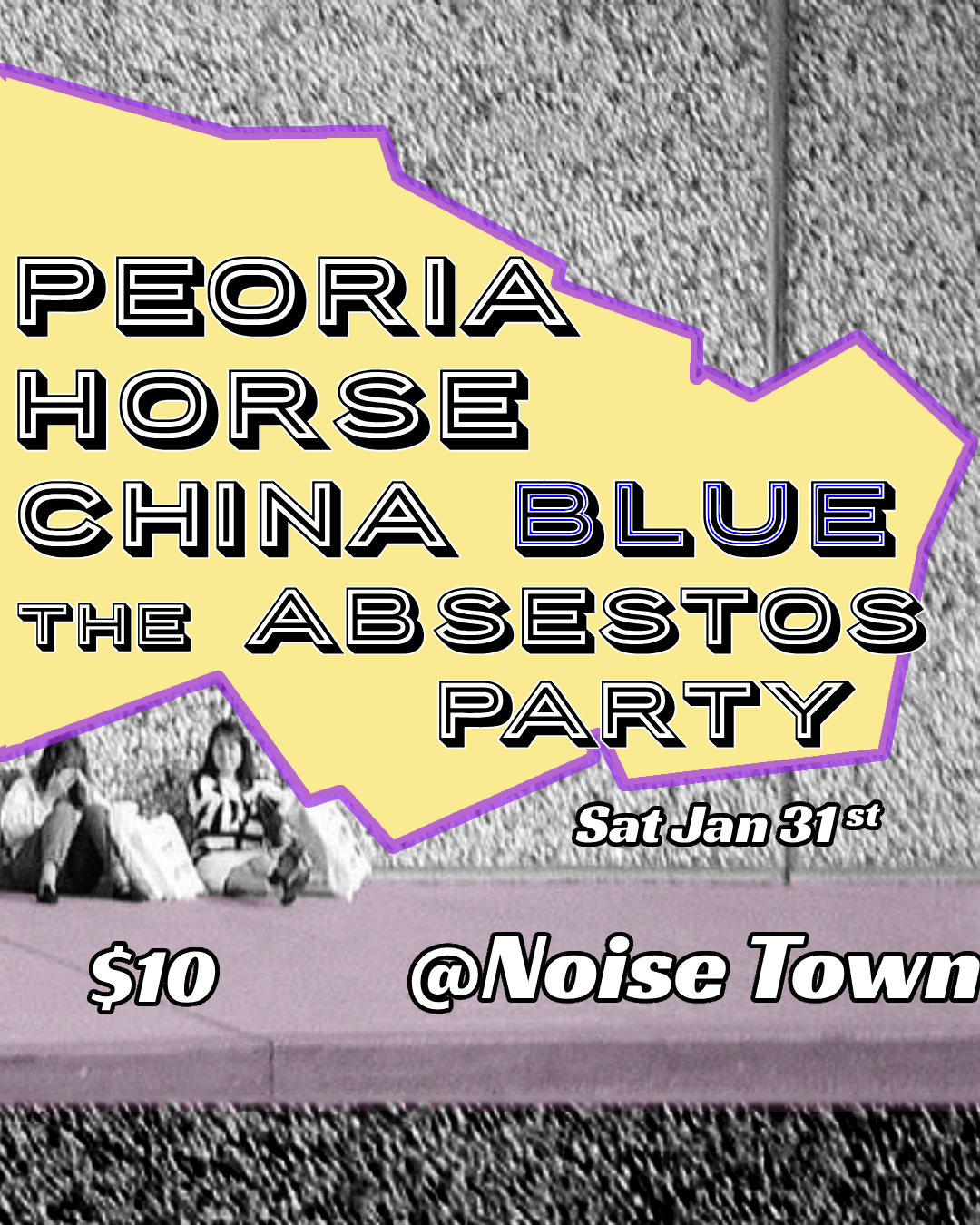 Live Music All Ages featuring Peoria, Horse, China Blue & The Asbestos Party