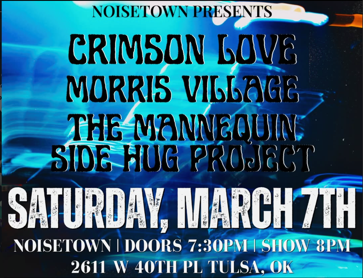 Live Music COVER SETS feat: Crimson Love, Morris Village, & The Mannequin Side Hug Project