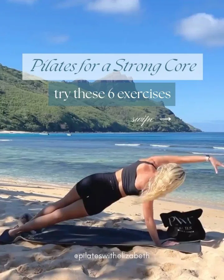 Want a strong core but sick of crunches?

📌 SAVE &amp; try these 6 exercises to build your core strength!

✨ Leg pull in prone prep level 2
✨ Leg pull in prone
✨ Opposite hand to foot from plank to pike
✨ Add in a twist to side plank &amp; bend 
✨ M