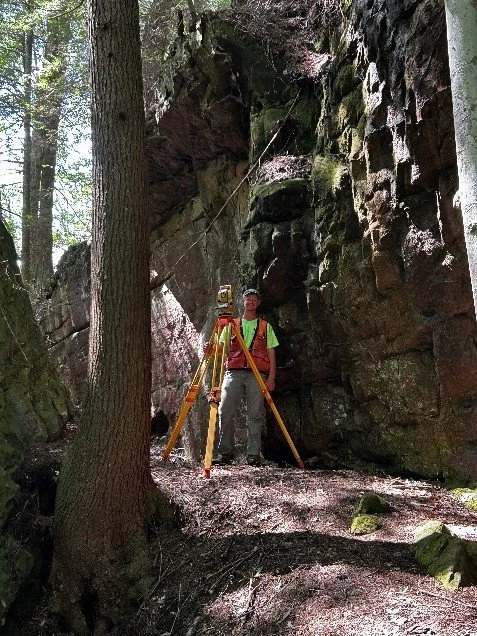 Photo of Samuel Vandagriff, aspiring surveyor in training at Vick Surveying.