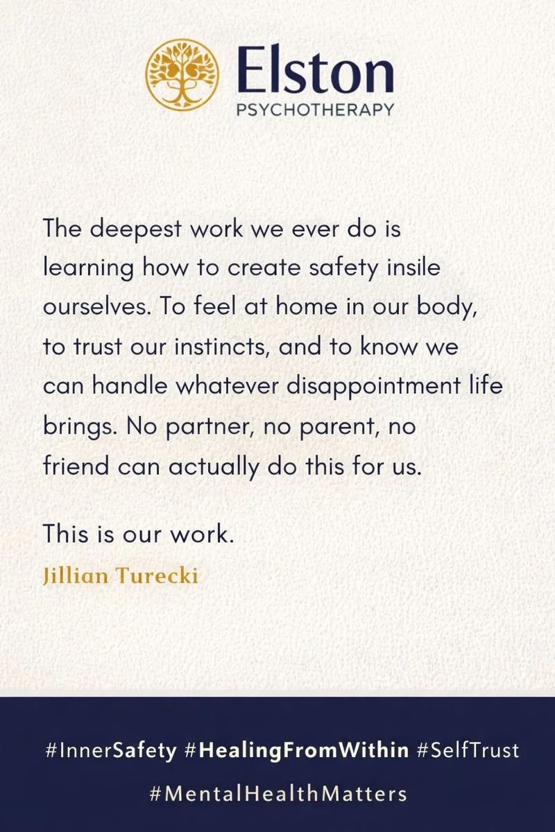 &ldquo;The version of you that survived your hardest days deserves more credit than your mistakes deserve blame. You didn&rsquo;t break&mdash;you adapted.&rdquo;

So many people come to therapy carrying shame for the ways they coped during painful se