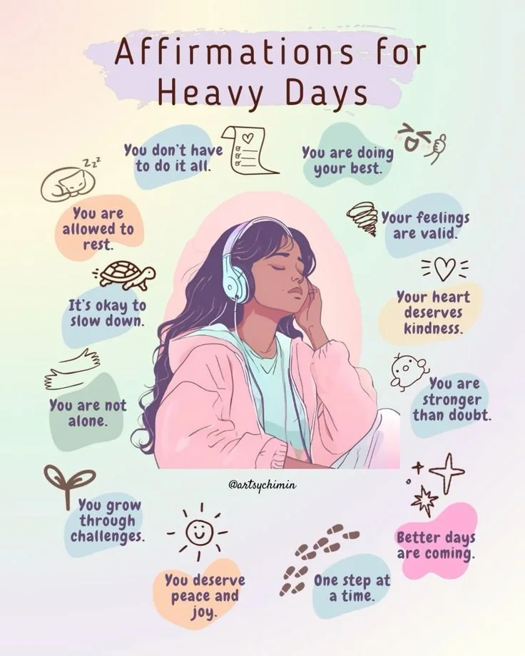 Some days feel heavier than others.

On those days, it&rsquo;s important to remember:

✨ You don&rsquo;t have to do it all.
✨ Your feelings are valid.
✨ It&rsquo;s okay to slow down.
✨ You are not alone.
✨ One step at a time is enough.

At Elston Psy