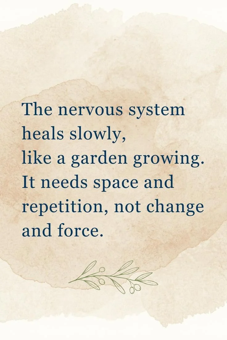 Healing isn&rsquo;t instant&mdash;it&rsquo;s a process.

The nervous system heals slowly, like a garden growing. It needs space, patience, and repetition&mdash;not pressure or force. 🌿

At Elston Psychotherapy, we support you in creating the conditi