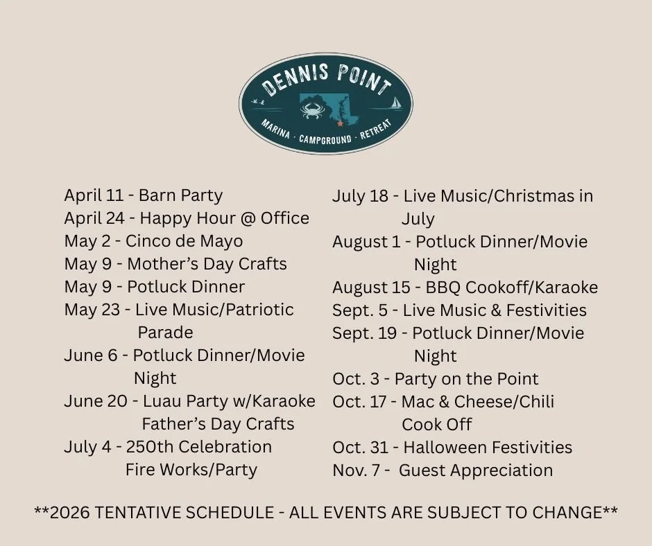 2026 Event Schedule
