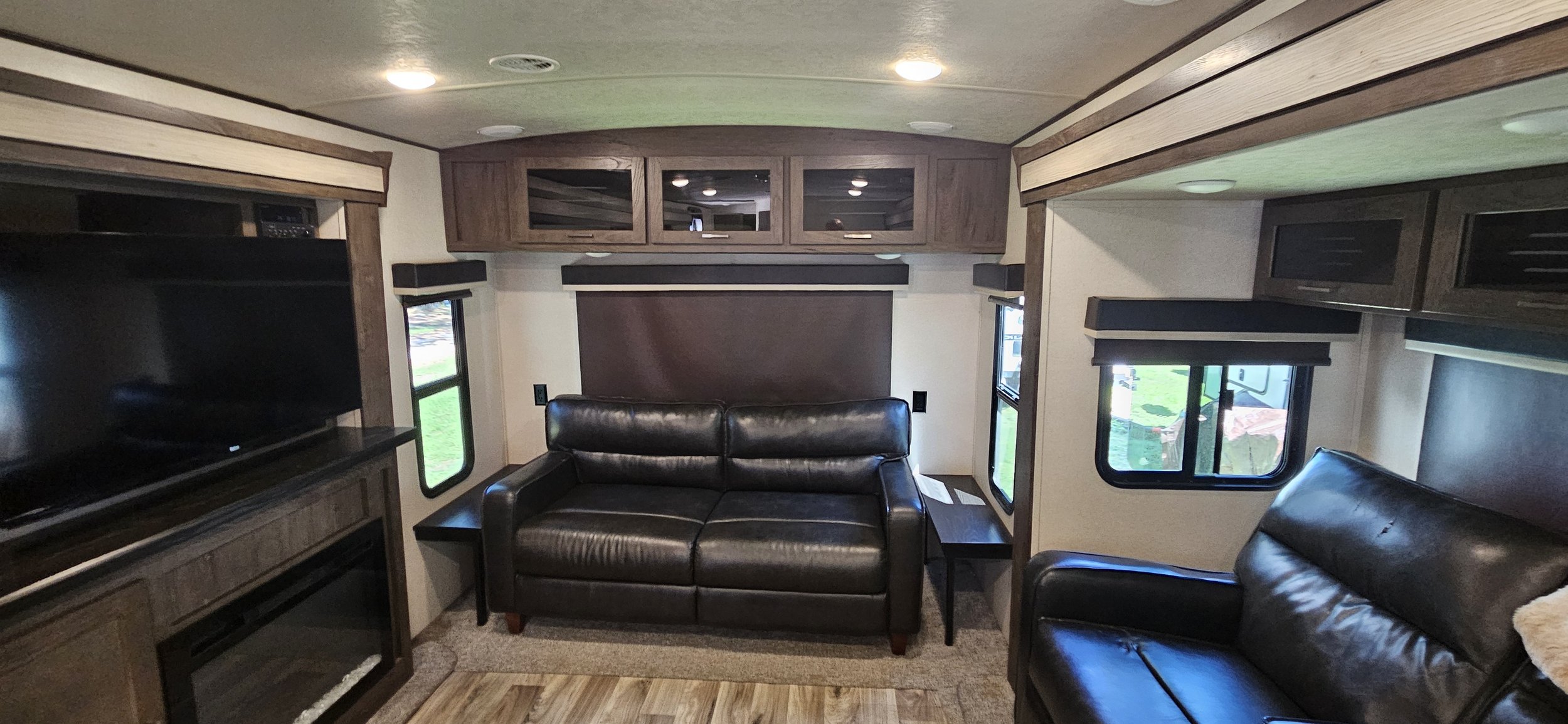 Heritage Glen LTZ RV interior sofa
