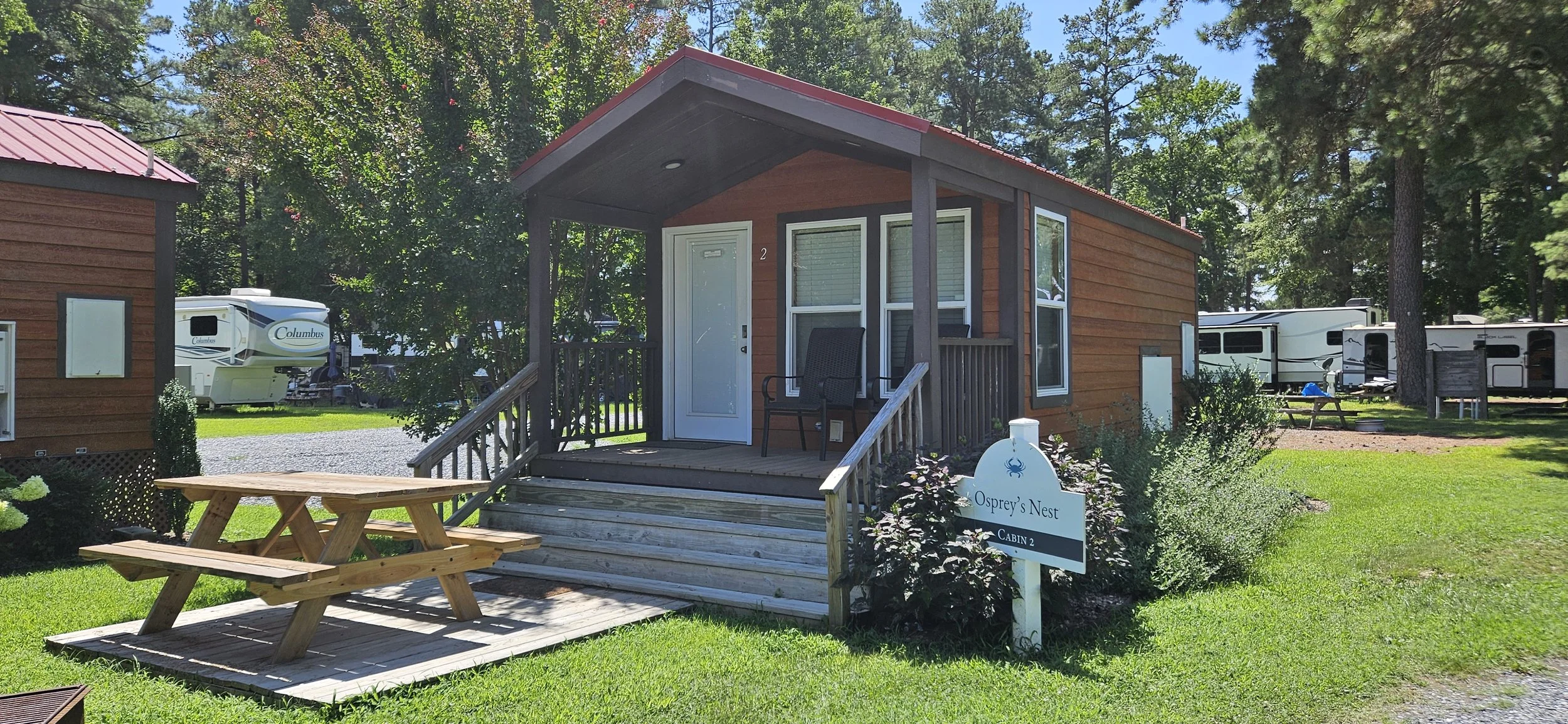 Osprey Nest Cabin at Dennis Point Marina & Campground