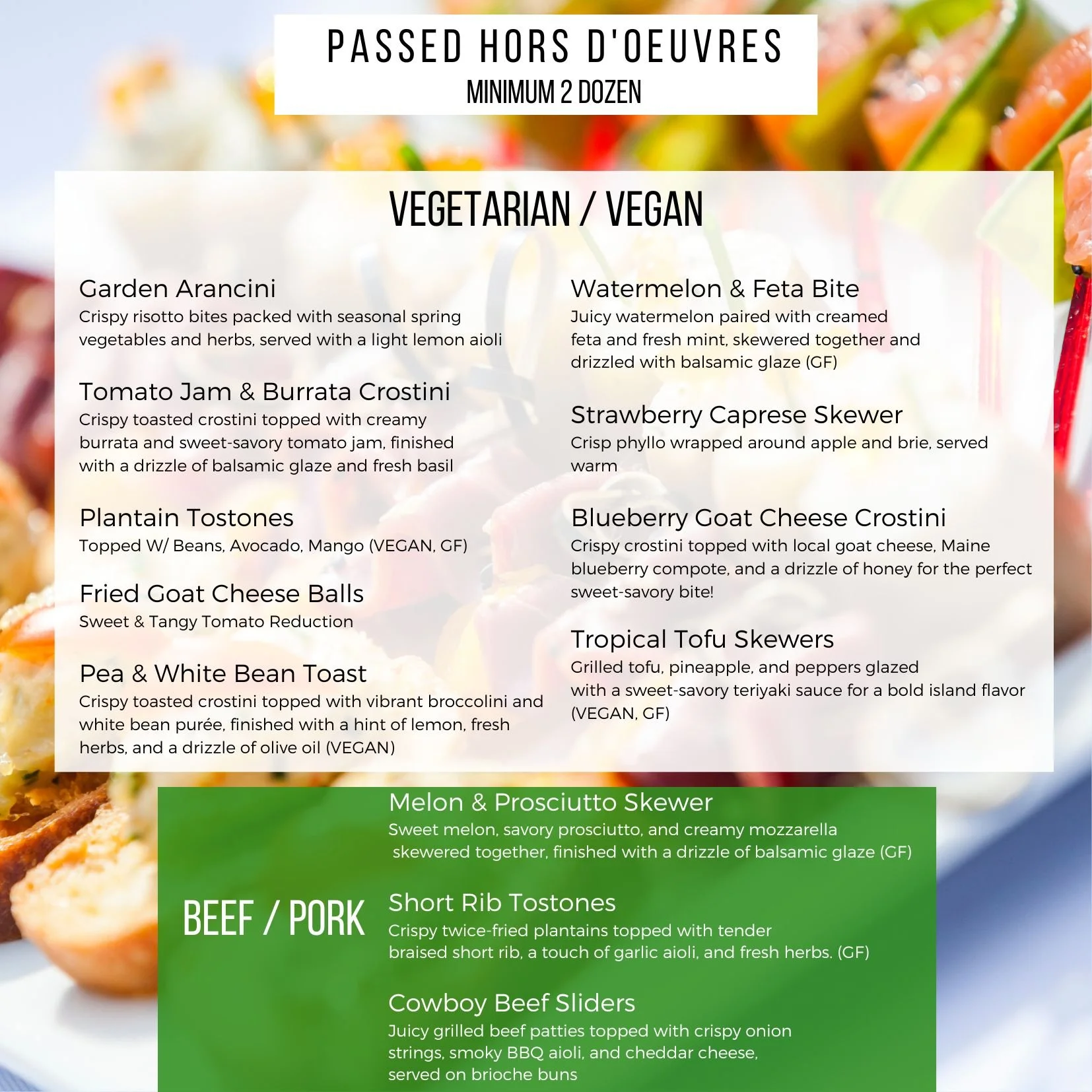 Spring & Summer Catering Boston | Fresh Seasonal Menus | Powerhouse ...