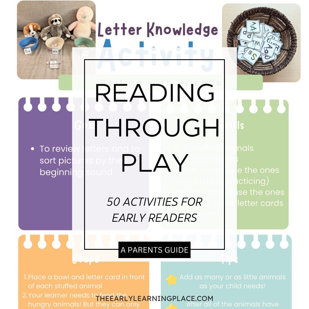 Calling all moms with kids entering kindergarten or first grade!⁠
⁠
My &quot;Reading Through Play: A Parents Guide is a treasure trove of knowledge, and packed full of over 50 easy activities to get your child the necessary pre-reading skills! ⁠
⁠
Co