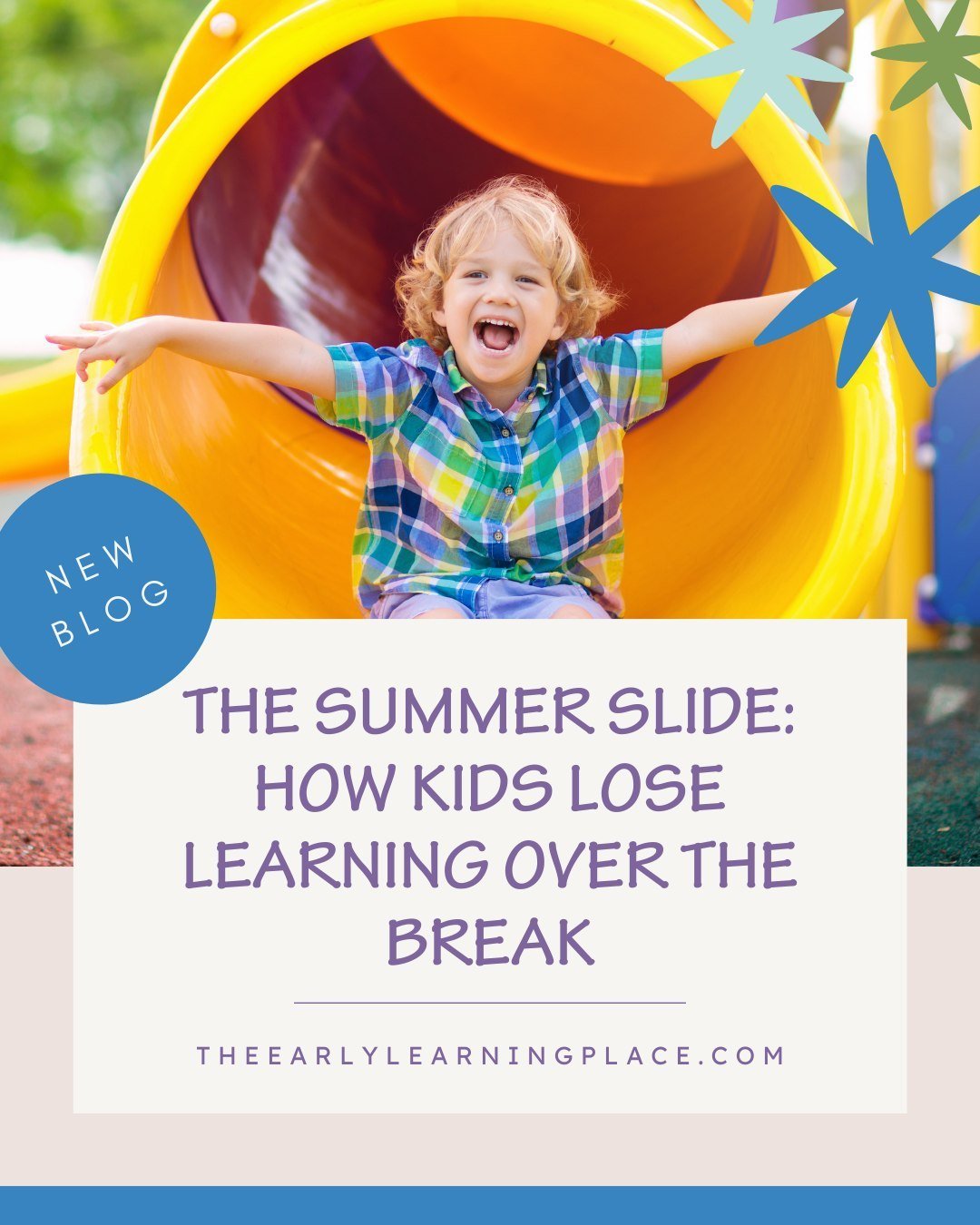 What is the summer slide and how can YOU conquer it?!? ⁠
⁠
Comment SUMMER for the link! 😎⁠
⁠
⁠
⁠
#theearlylearningplace #learningblog #newblog  #literacyblog #summerslide #summerlearning #summerbreak #parentingtips #parenttips #teachertips ⁠
#homesc