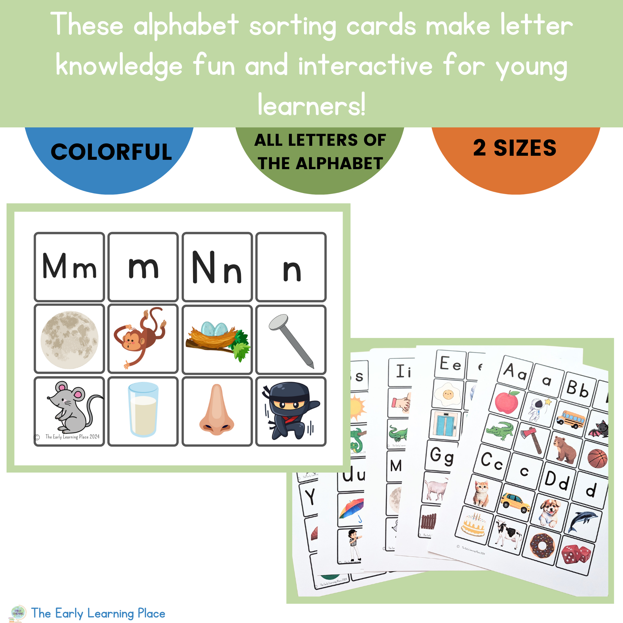 Beginning Letter Sounds Picture Sorting Cards — The Early Learning Place