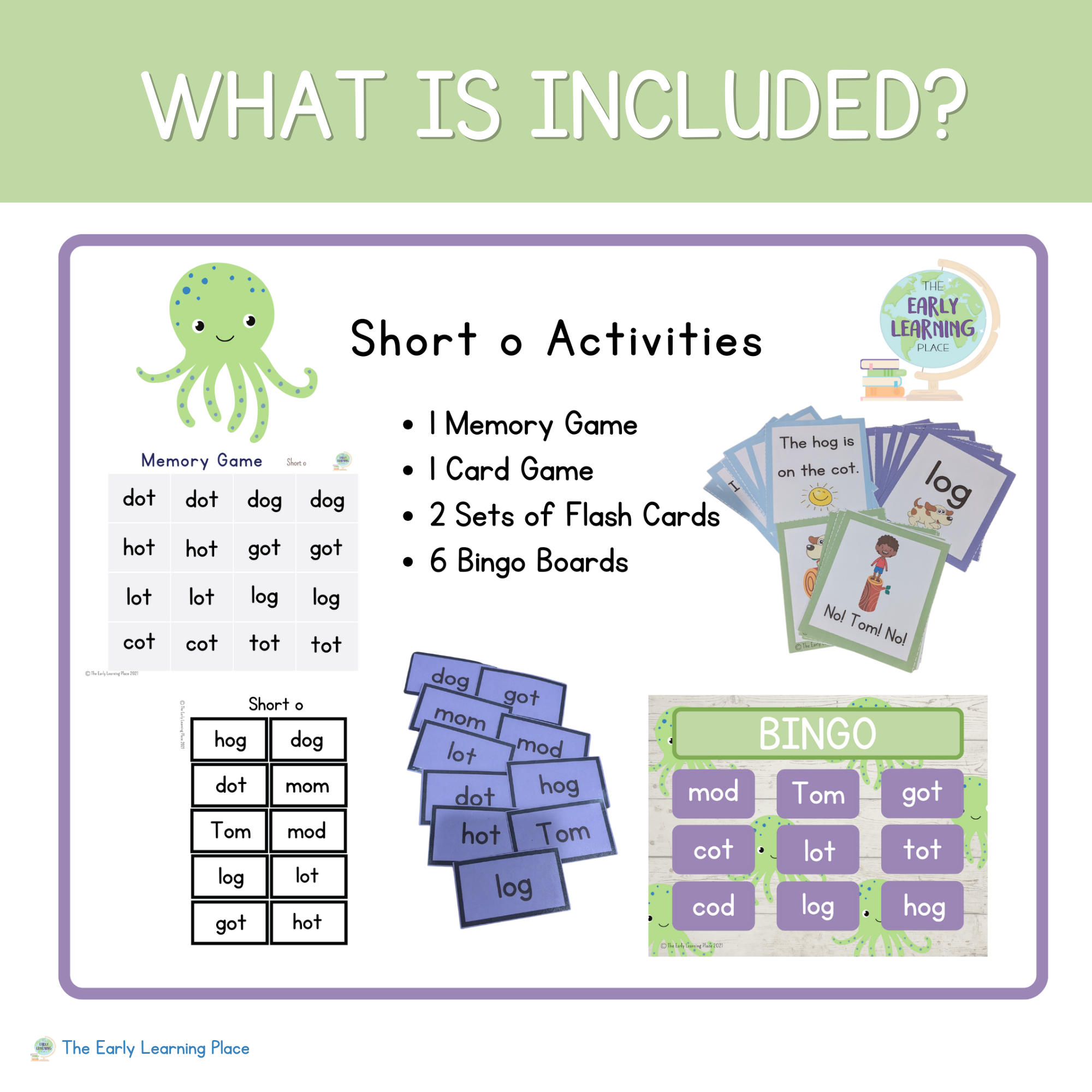 Short Vowel CVC Worksheets and Activities - Short O — The Early ...