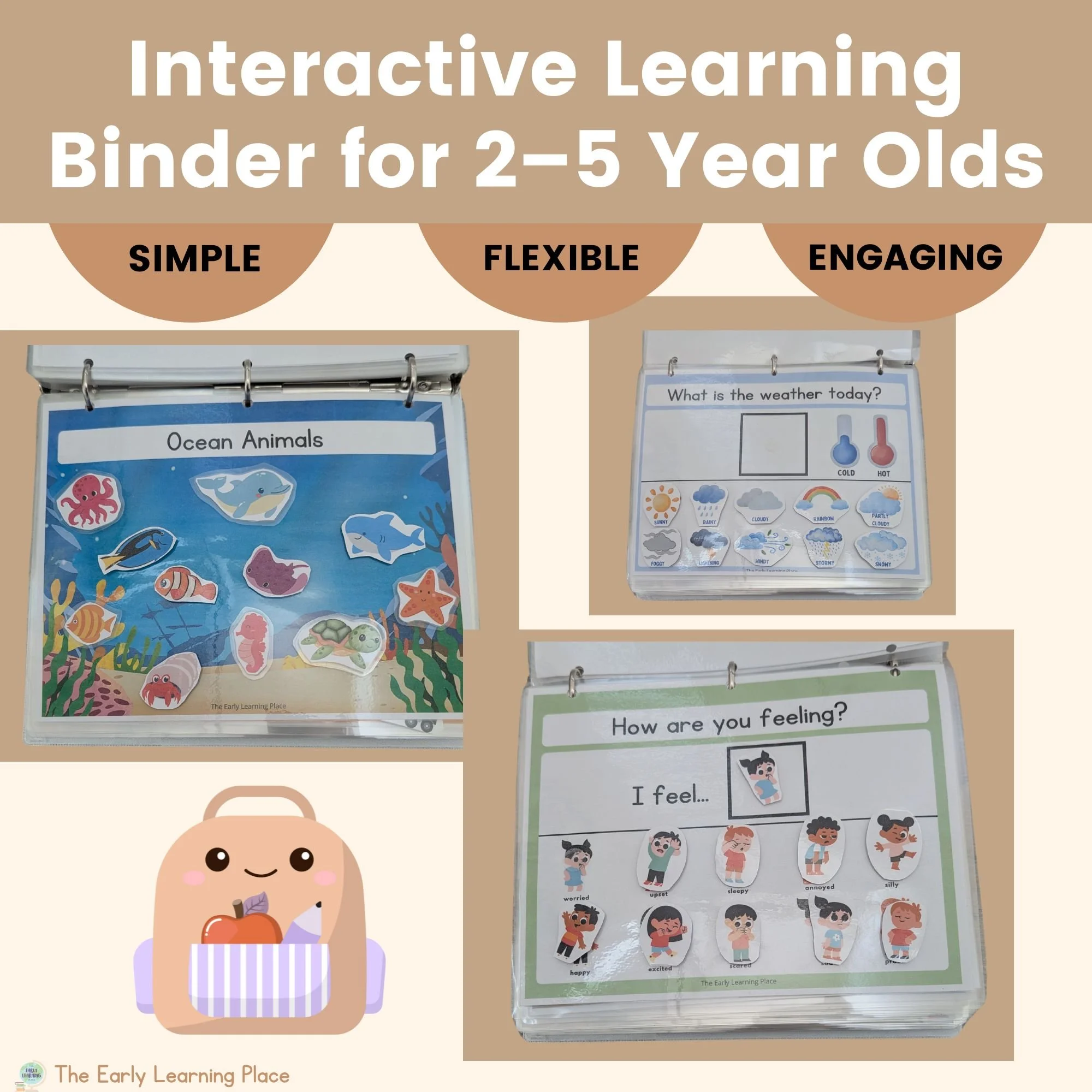 Interactive Learning Binder for Toddlers & Preschoolers | Play-Based ...