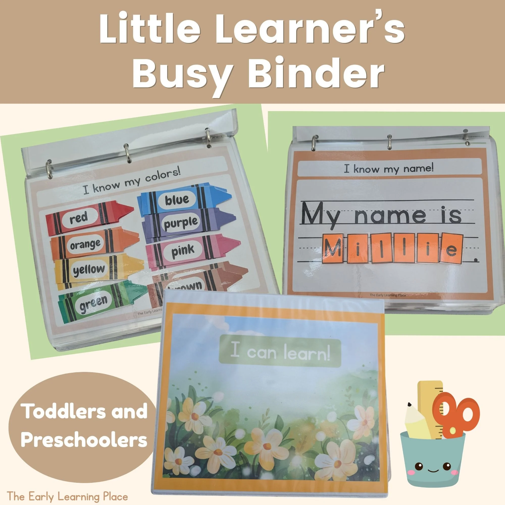 Interactive Learning Binder for Toddlers & Preschoolers | Play-Based Learning