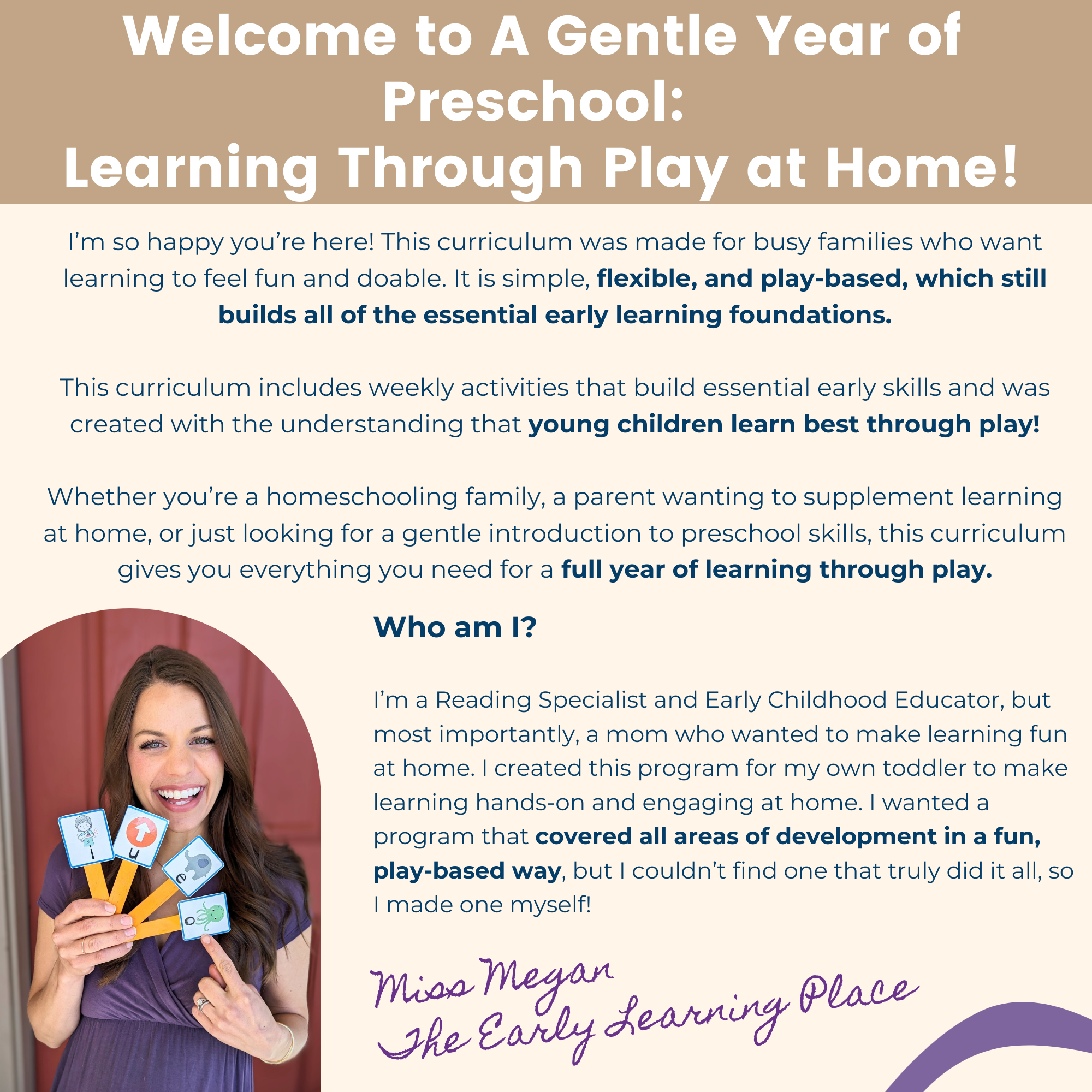 A Gentle Year of Preschool is a play-based homeschool curriculum for ...