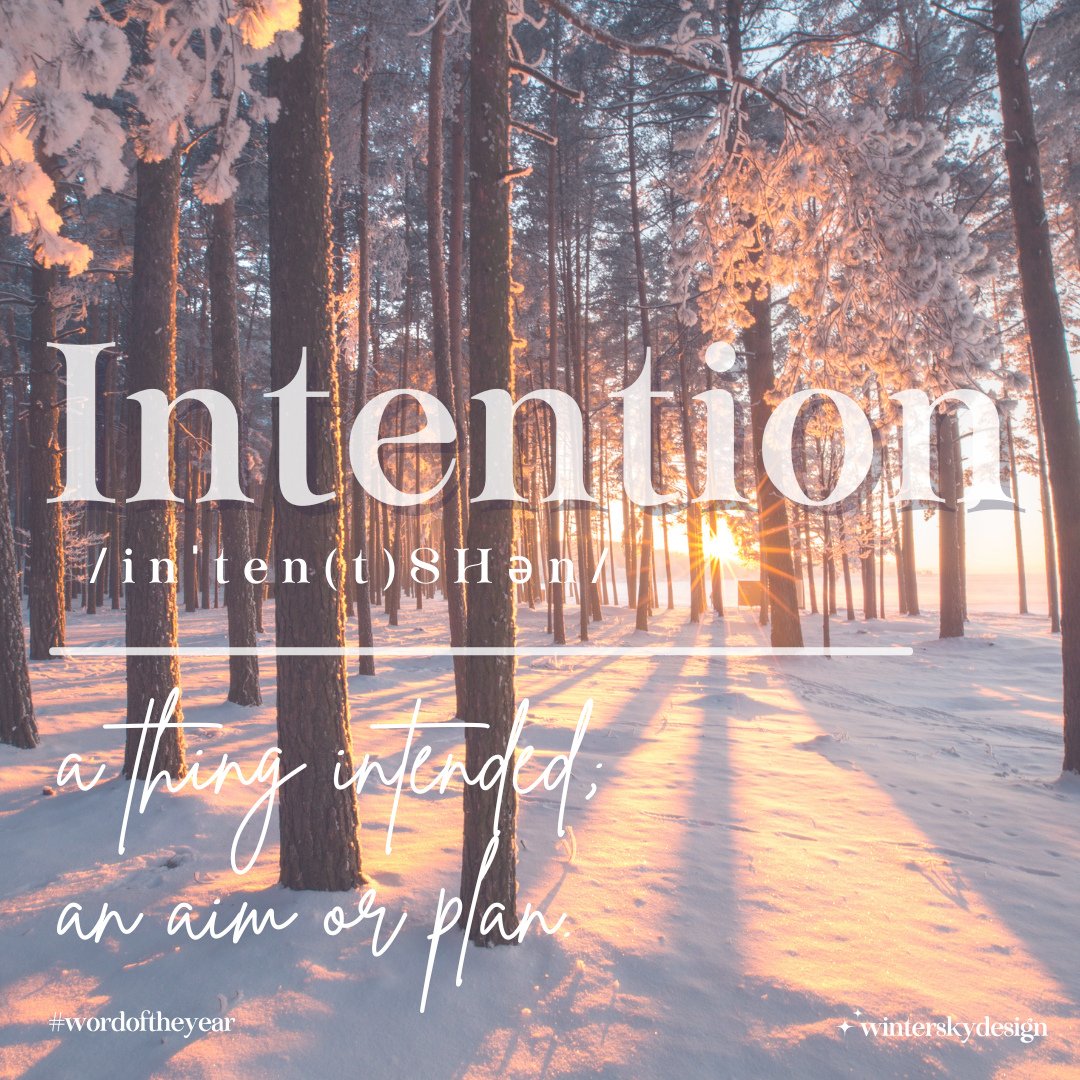 ✨ Word of the Year: Intention ✨⁠
⁠
As we step into 2025, I&rsquo;m focusing on one simple but powerful word: Intention.⁠
⁠
I&rsquo;m choosing to live with purpose, to make every action count, and to align my daily decisions with what truly matters. A