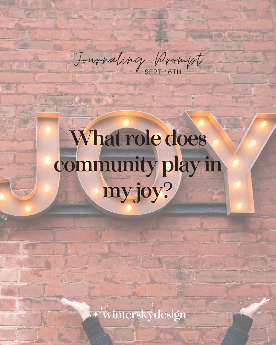 When I ask myself, &ldquo;What role does community play in my joy?&rdquo; the answer is simple: huge.⁠
⁠
I miss my people in Texas so much. And if I&rsquo;m honest, part of why Cincinnati never became home for me is because I never found community th