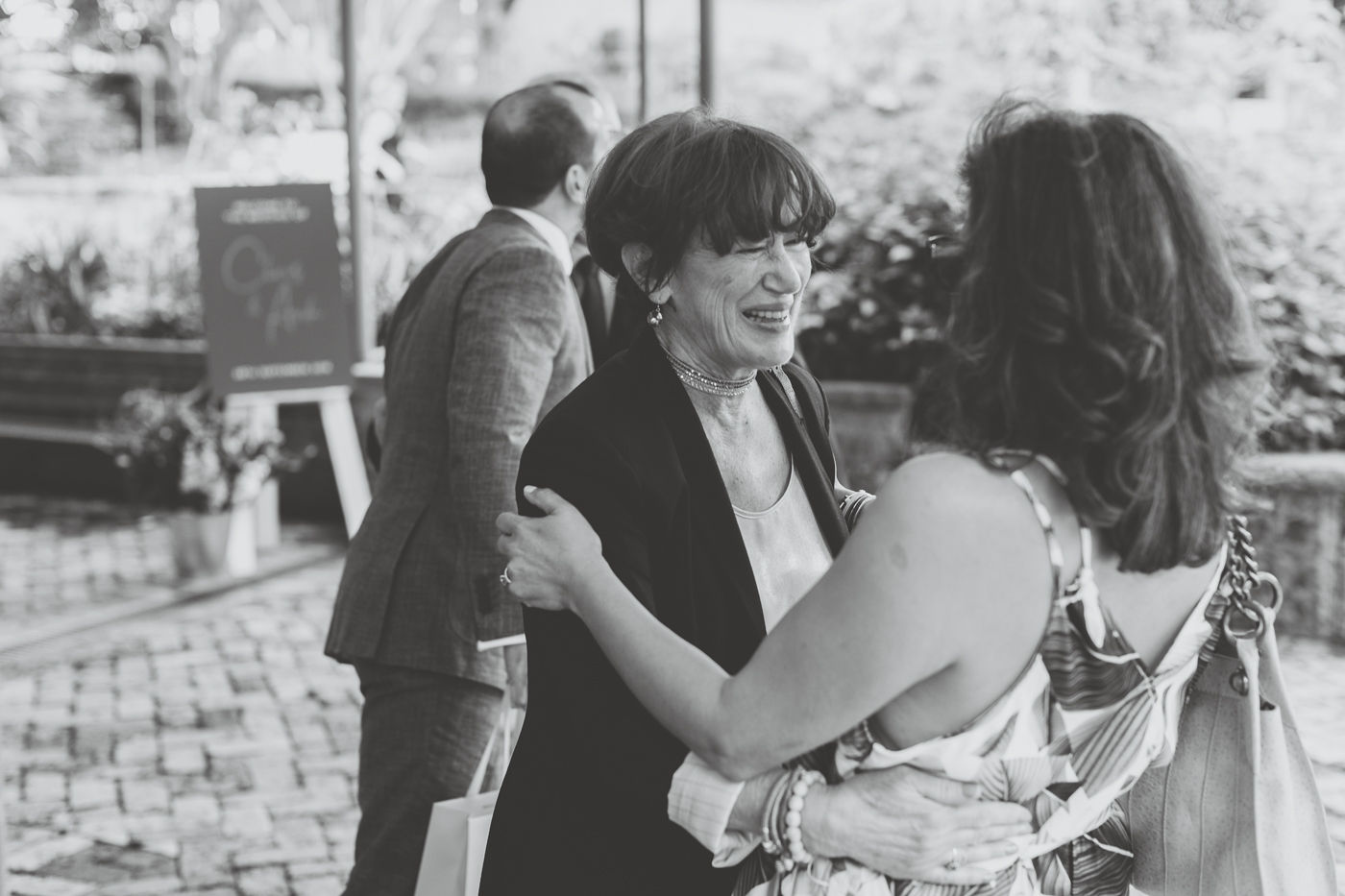 Wedding guests at Lion Gate Lodge