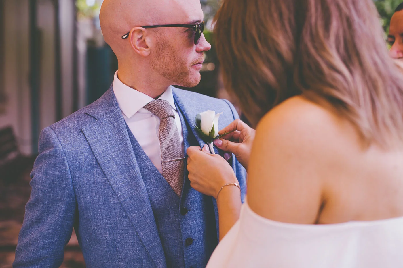 Groom at Lion Gate Lodge Wedding