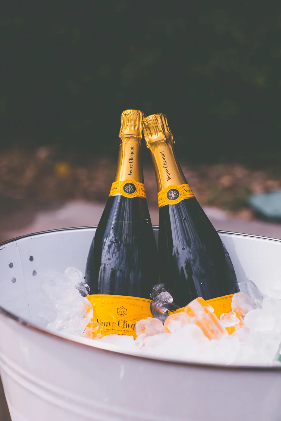 Two bottles of champagne at wedding Lion Gate Lodge organised by Sydney wedding planner Samantha Burke Events