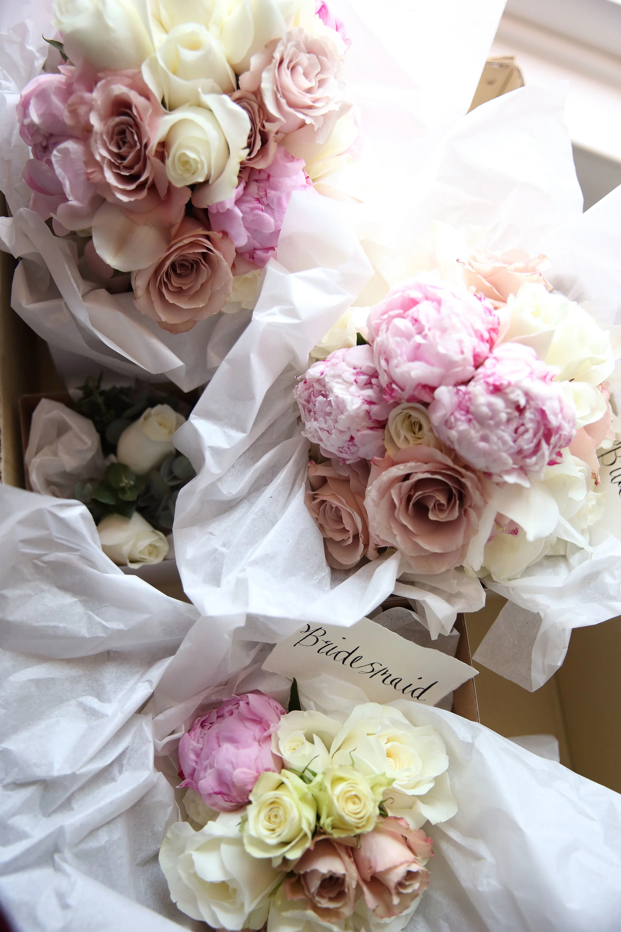 Peony wedding bouquets